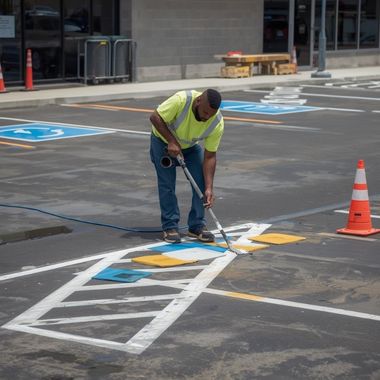 Parking lot maintenance service